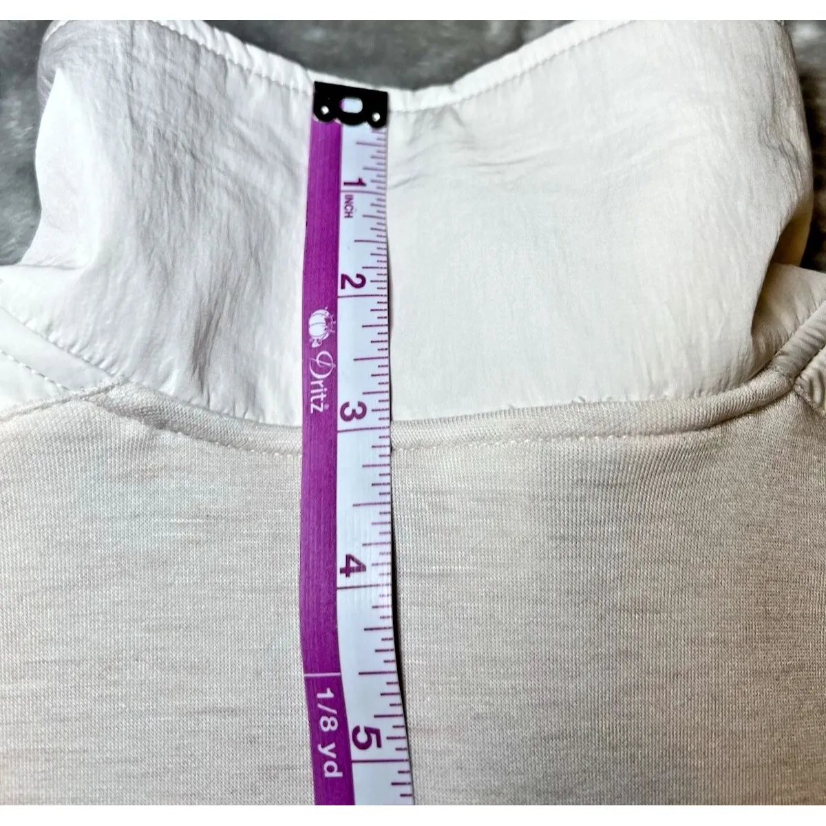 90 Degree by Reflex Scuba Divergent 1/2 Zip Womens Size Large‎ Tan Pocket NWT - Image 15