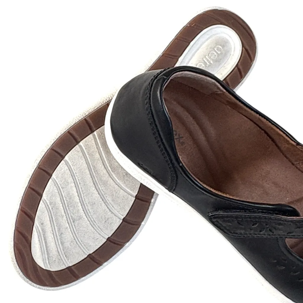 EUC Aetrex Leather Erica Mary Janes Black Size 10 - Image 9