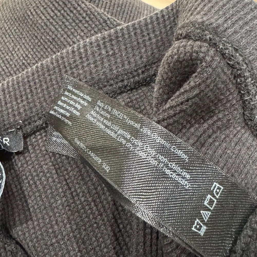 Eileen Fisher Grey Waffle Knit Thermal Pants Women’s XS - Image 4