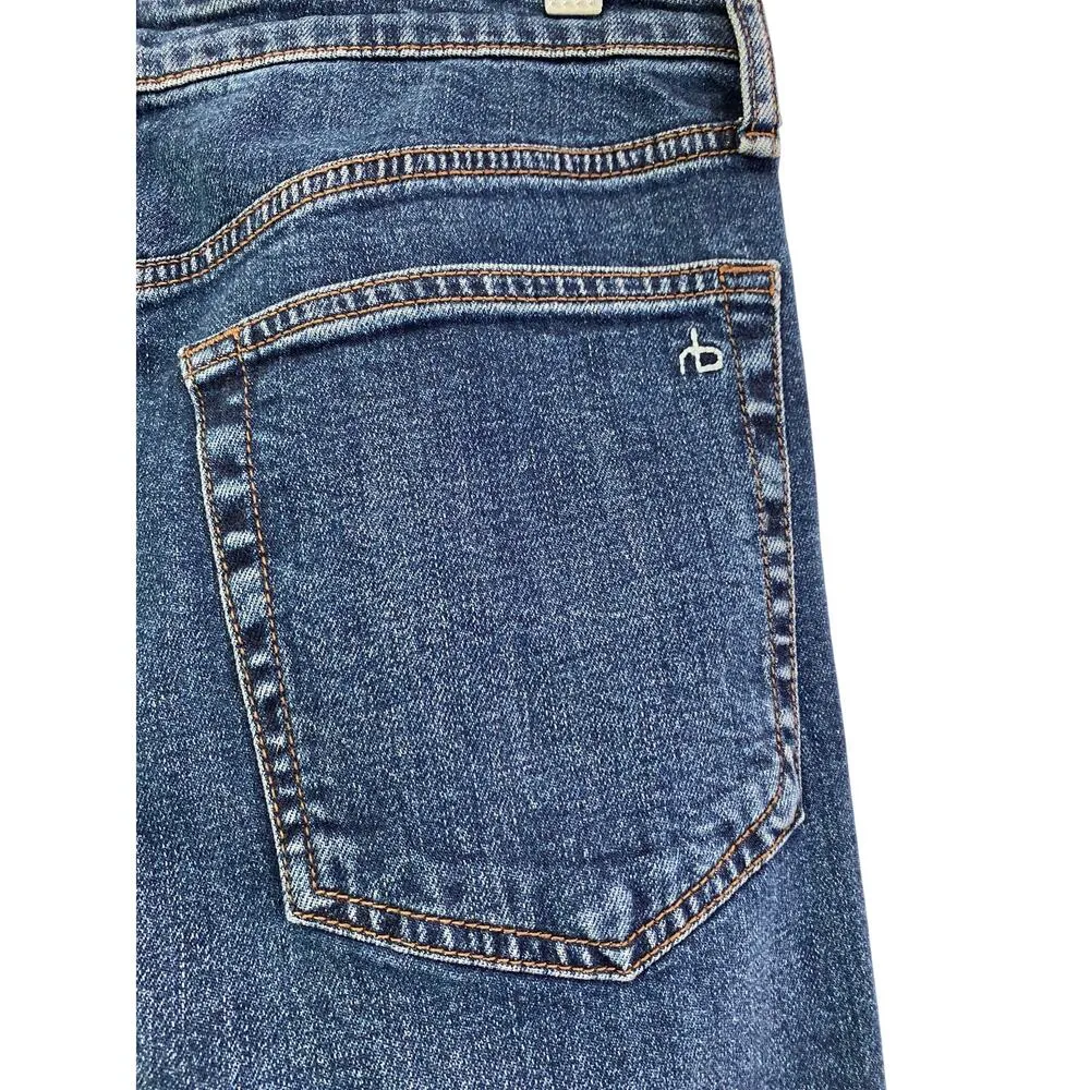 Rag & Bone Casey High Rise Ankle Flare Jeans in Chelsea Size 29 Old Money Preppy - Image 6