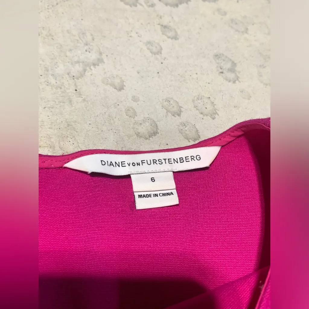Diane Von Furstenberg pink Dress 6 - Image 3