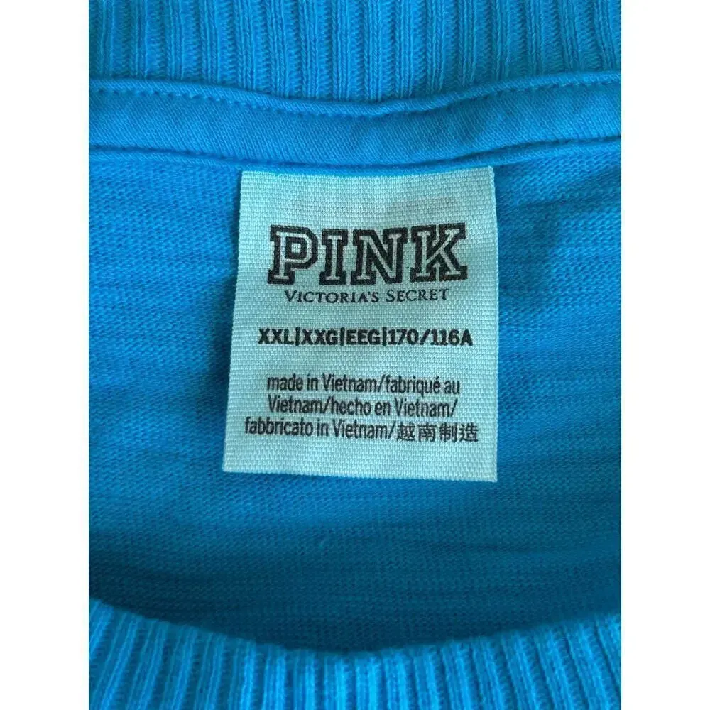 Victoria’s Secret | Women’s Blue Oversized Lounge Crop Top | XXL - Image 3