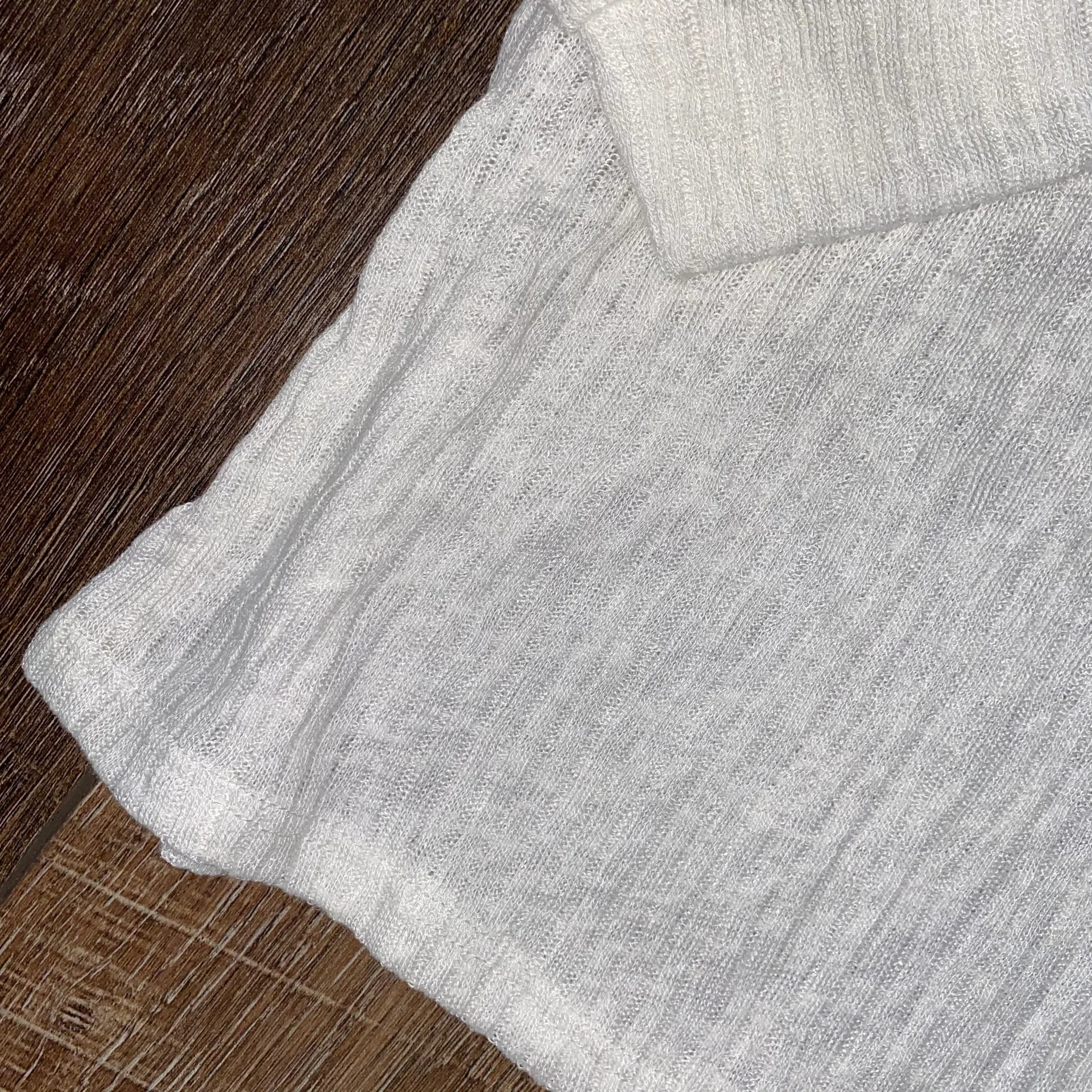 Glamour Farms Boutique Long Sleeve White Top Large - Image 5