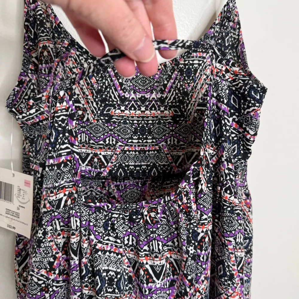 NEW Joe Boxer Tiered Summer Sundress Size Small Lightweight Cutout in Back Beach - Image 6