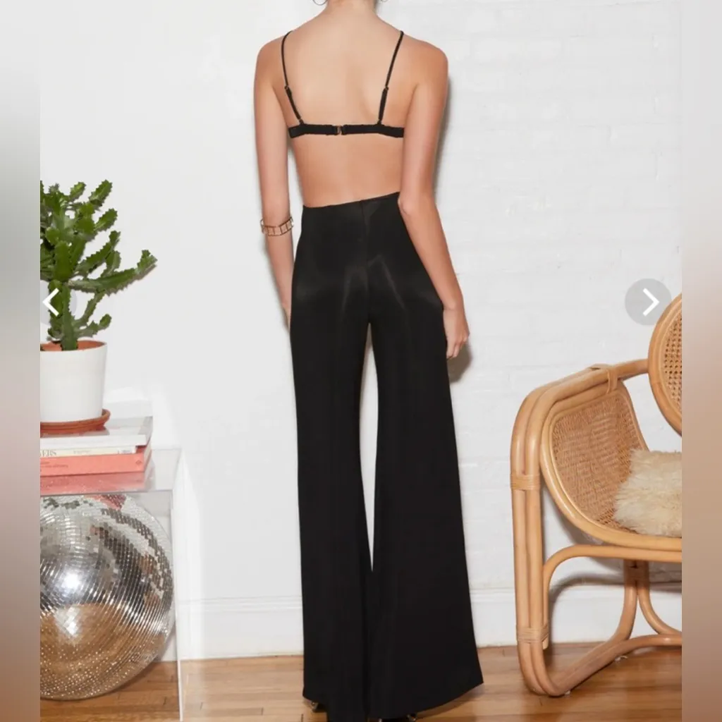 Fleur du Mal Luxe Matte Jersey Jumpsuit Black Size XS - Image 2