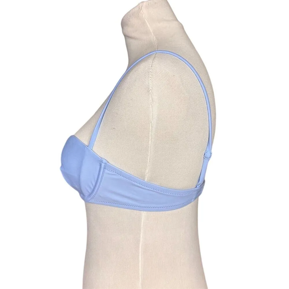 NWT J. Crew Women's Balconette Underwire Bikini Top 36A Blue Adjustable Straps - Image 2