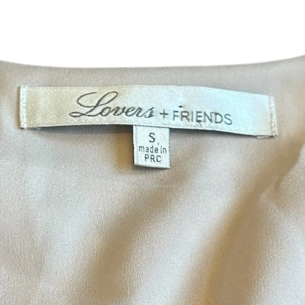 Lovers + Friends Epiphany Shorts Romper Snake Print Flowy Lace Up Size Small - Image 13