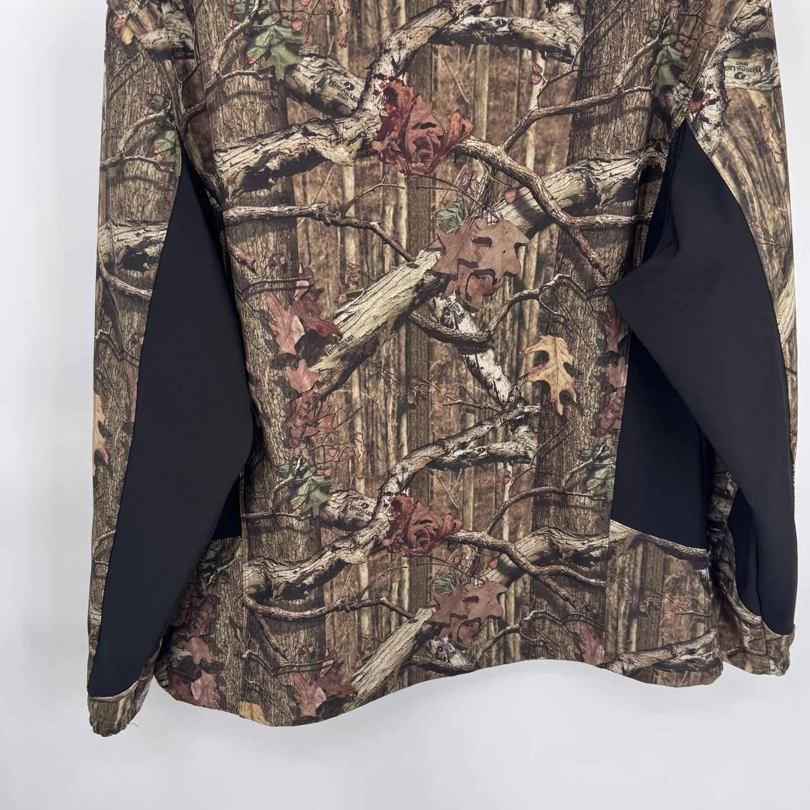 Drift Creek Outdoors OREGON DUCKS Hunting Jacket XL Brown Camo Fleece Lined - Image 9