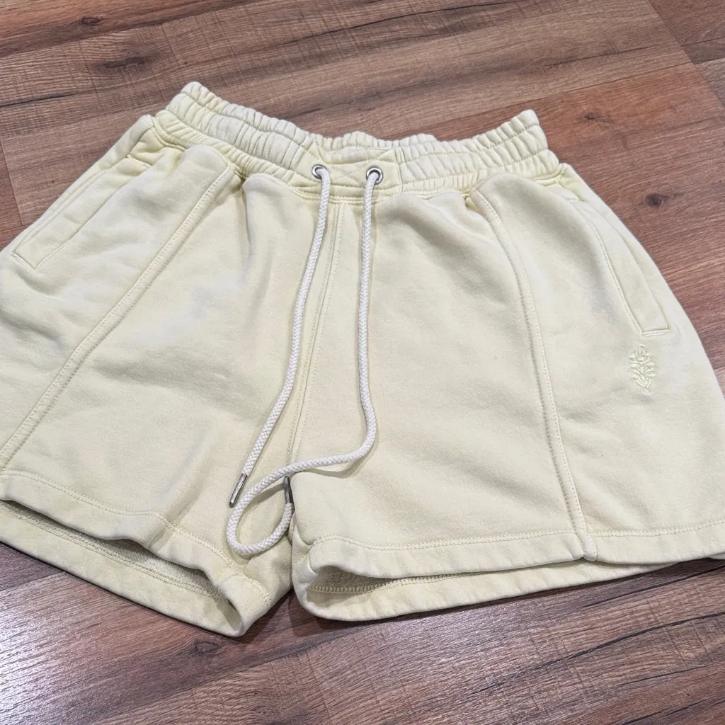 Free People Light Yellow Shorts - Image 3
