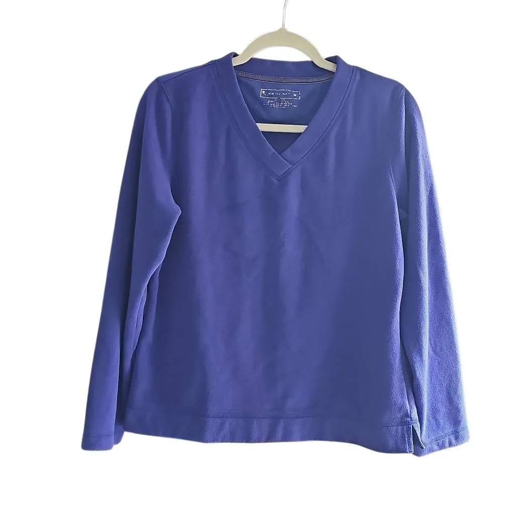 Tek Gear Royal Blue Fleece Sweater, crewneck, longsleeve and Size M, Women's - Image 3