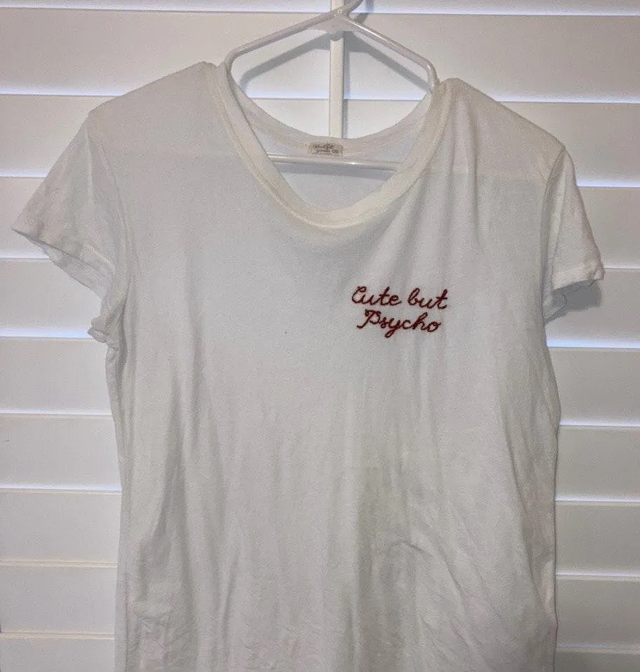 Brandy Melville Embroidered Tee - Image 2