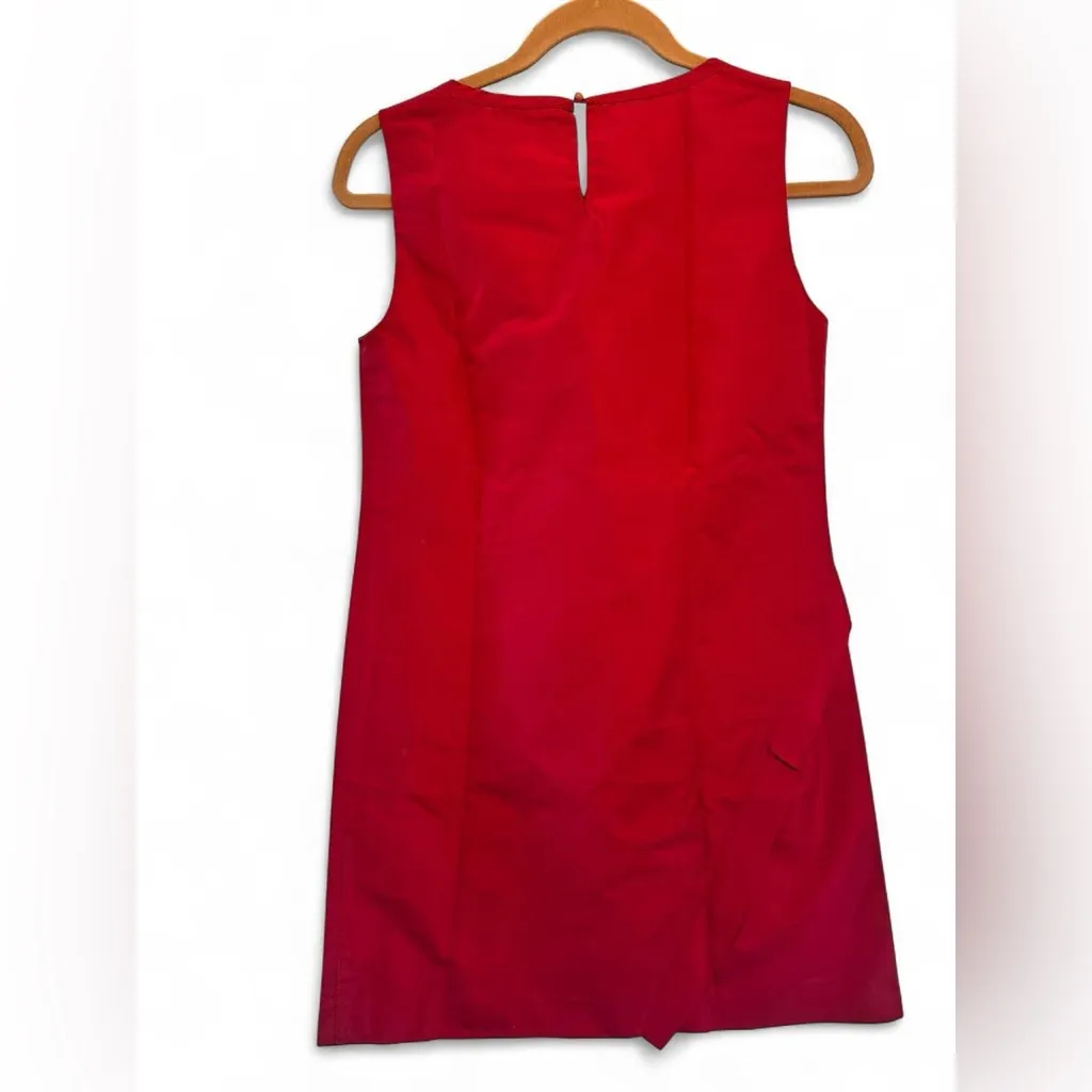 Miu Miu Vibrant Red Mini Shift Dress Size 38 - Image 3