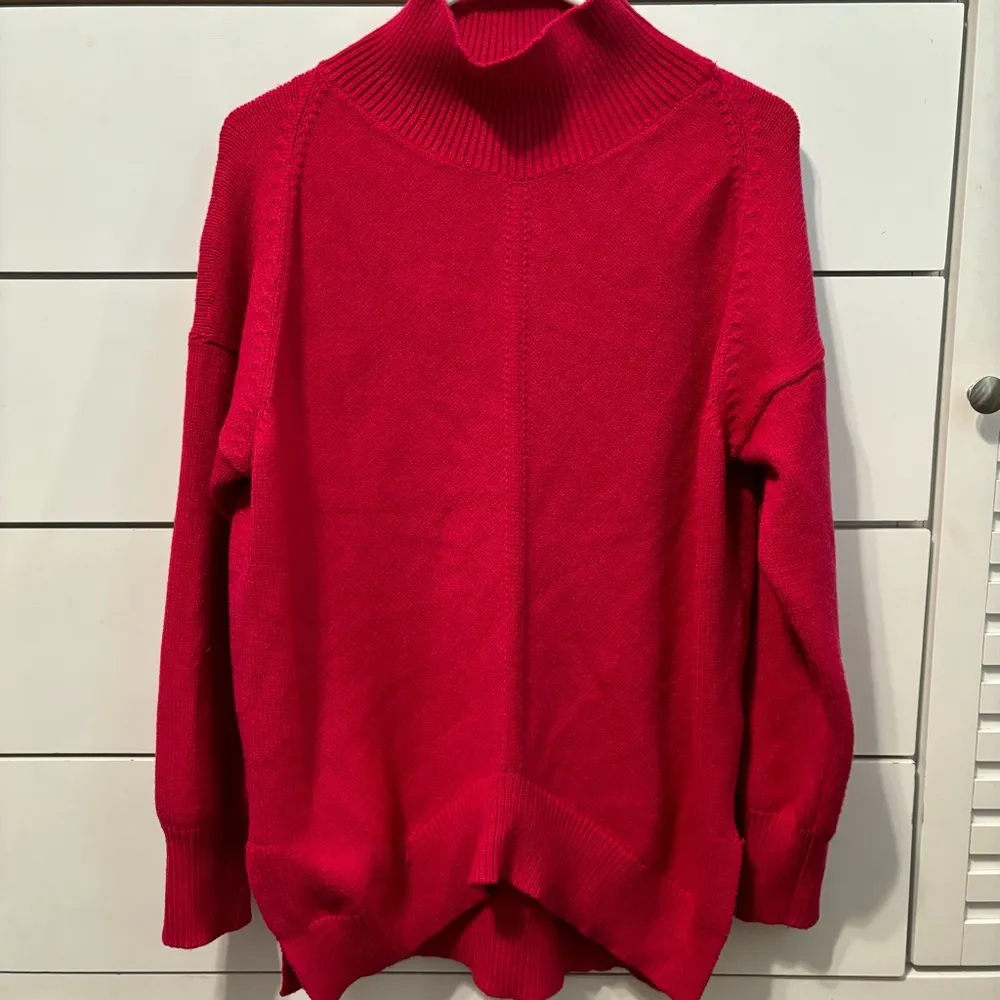 Anthropologie Maeve Crystal Mock Neck Sweater Pink - Image 2