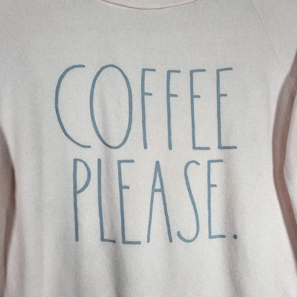 Rae Dunn Coffee Please Crew Neck Pullover Sweater in Soft Pink - Image 51