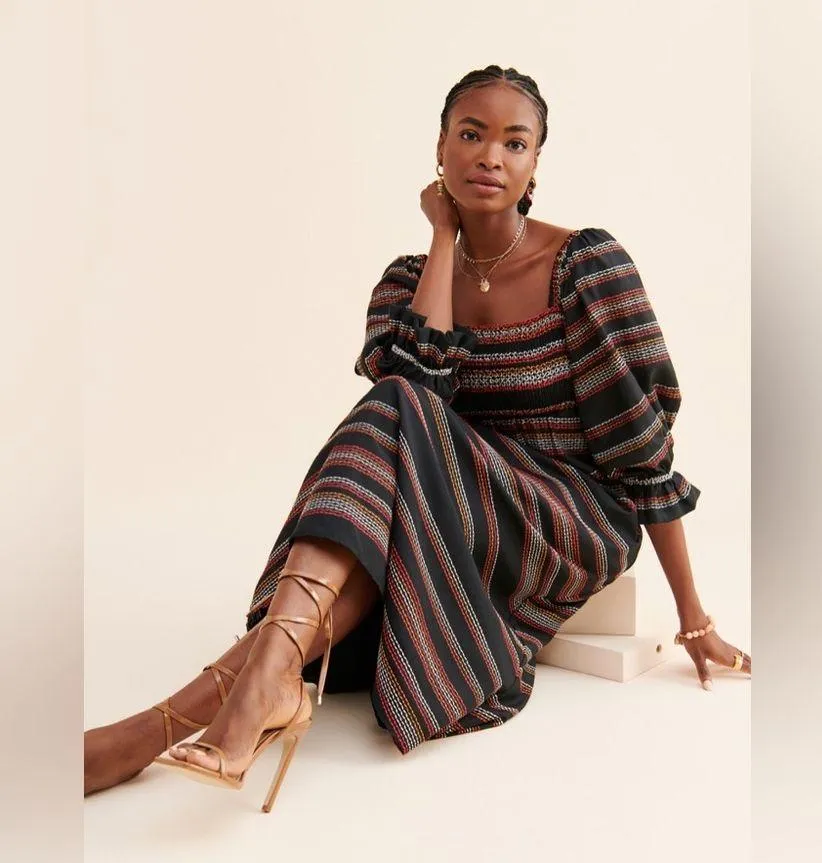 Anthropologie Hutch Reva Striped Maxi Dress XL - Image 3