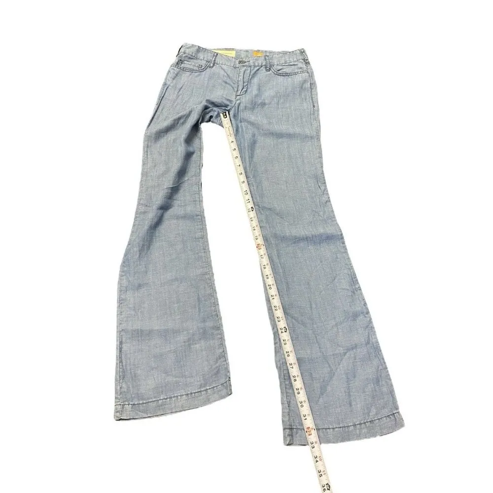 Anthropologie Pilcro and‎ the Letterpress Pants No 26 Womens (30x33) Linen Blend - Image 4