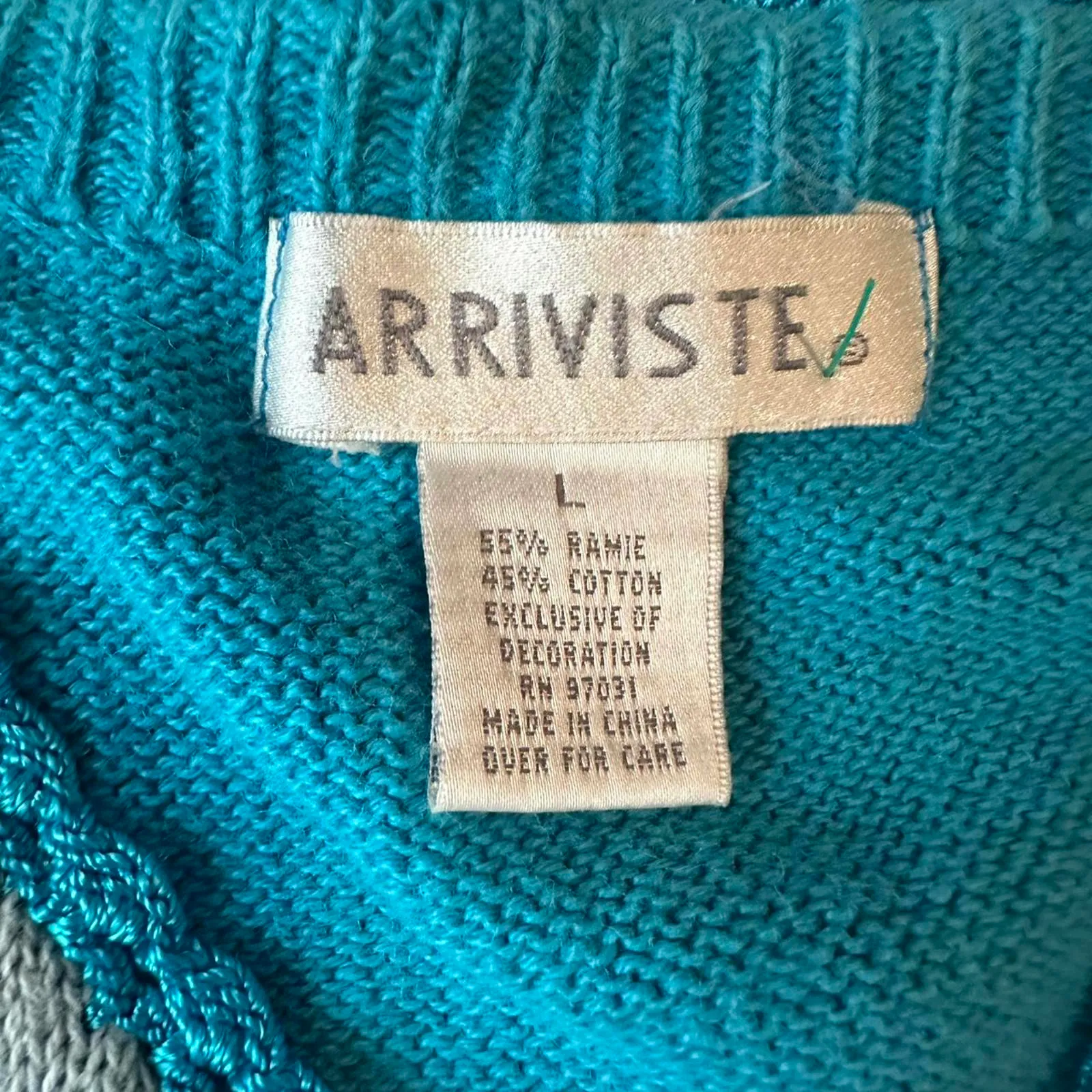 Unique vintage blue sailboat short sleeve knit grandma cardigan - Image 5