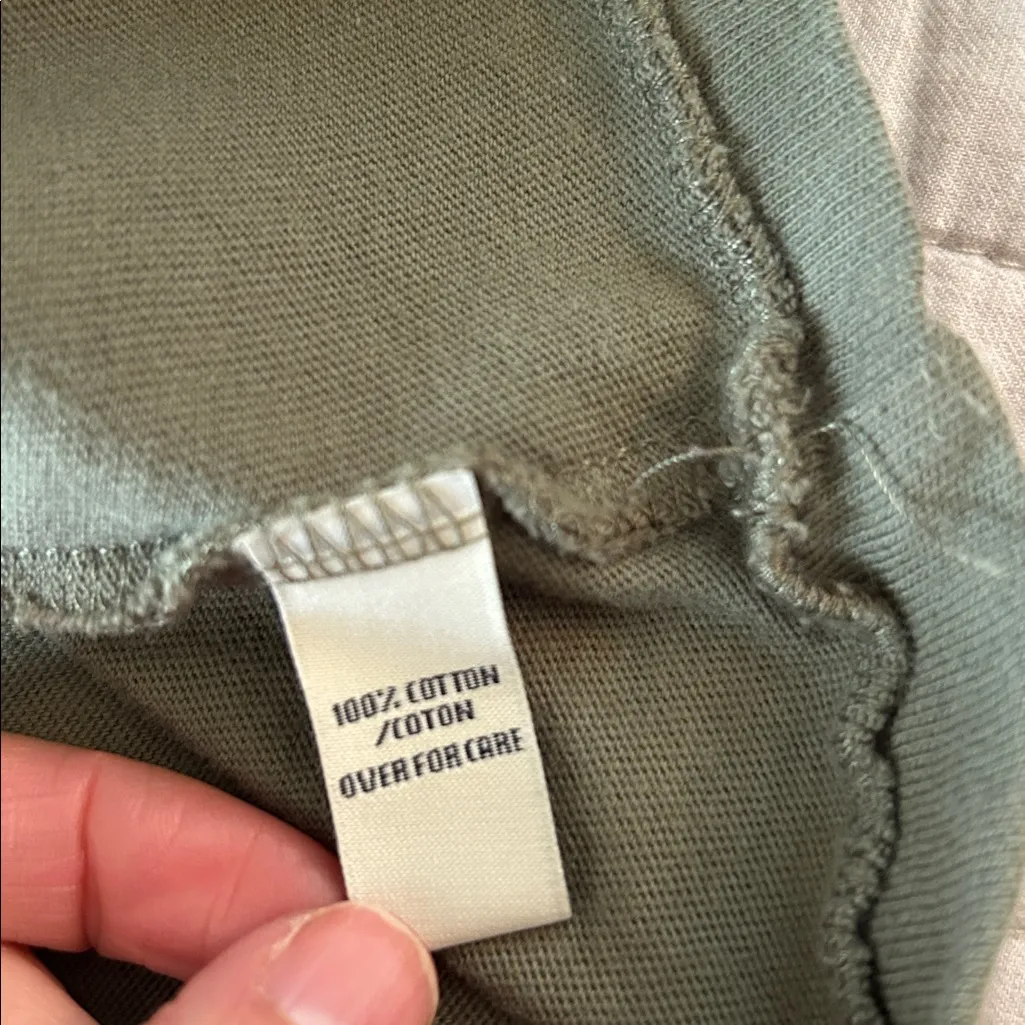 Abercrombie vintage 90’s Y2K green crew embroidered logo 92 baby Tee shirt M - Image 4