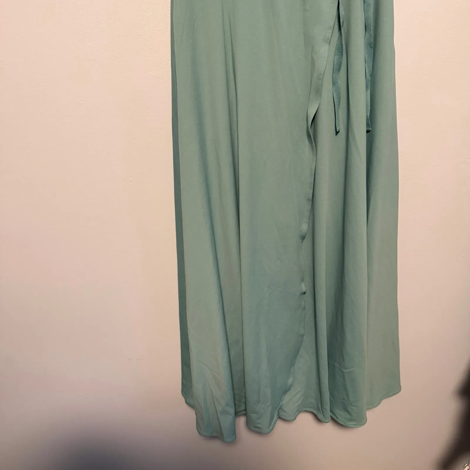 Halara High Waisted Drawstring 2-in-1 Flowy Flare Maxi Casual Skirt Pockets XS - Image 8