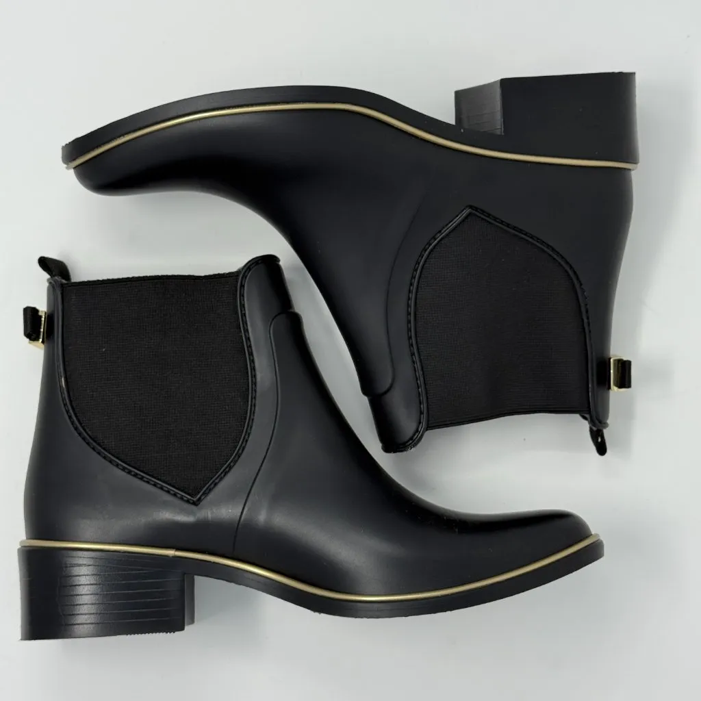 Kate Spade New York Sedgewick Chelsea Rain Booties Womens 6/7 Black Outdoor NWOB - Image 10