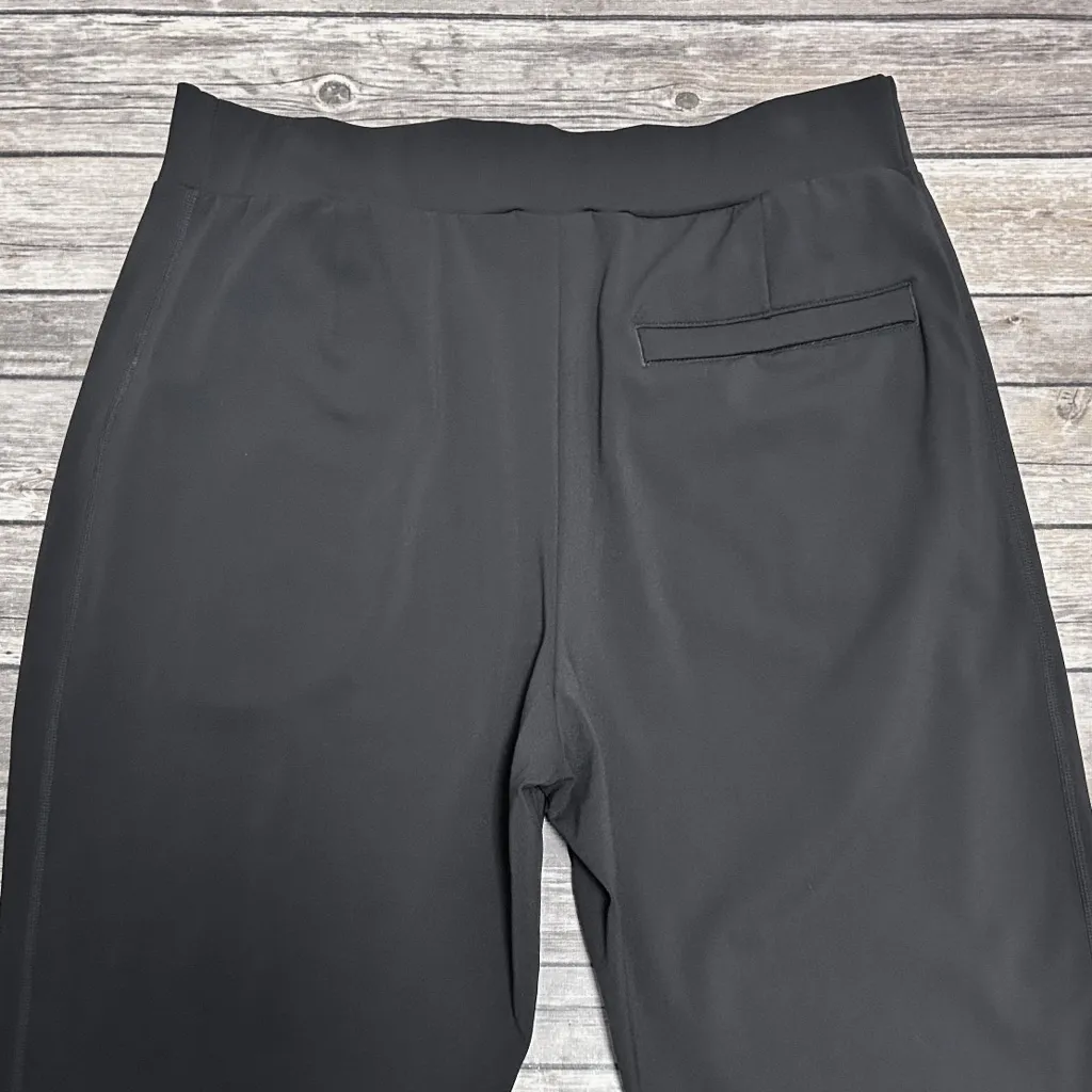 Varley Black Duxford Slim Leg High Rise Zipper Front Wide Cuff Jogger Pant Large - Image 9