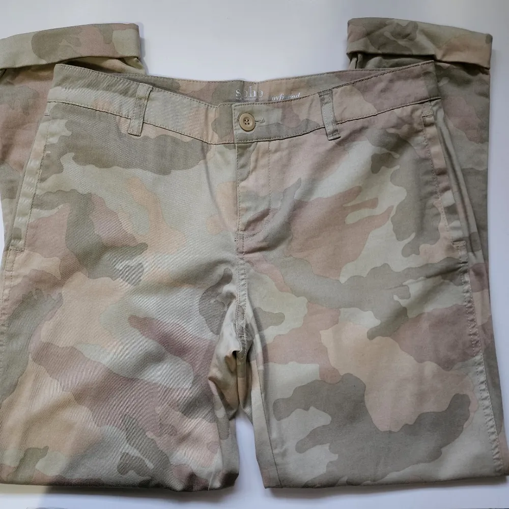 Soho Jeans NY&CO camo boyfriend chinos size 6 - Image 4