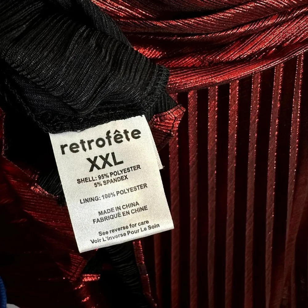 RETROFETE Lumi Dress in Red Size XX - Image 7