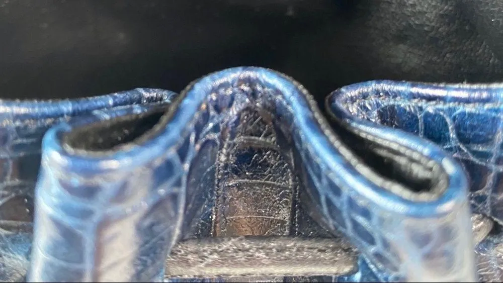 Vintage: Sharif ♕ Rainbow Snakeskin Leather Patchwork Crossbody Bag Handbag ♕ - Image 14