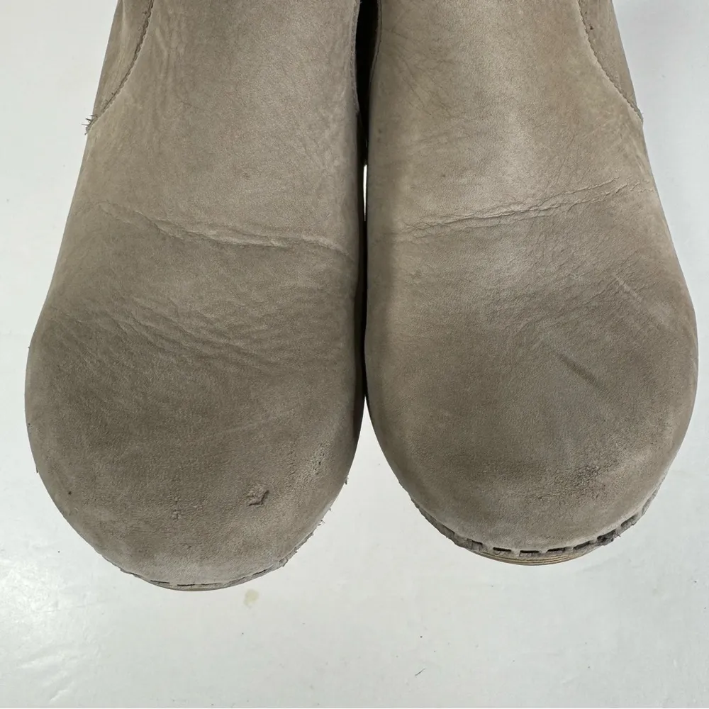 Dansko Maria Beige Leather Ankle Booties Size 42 - Image 3