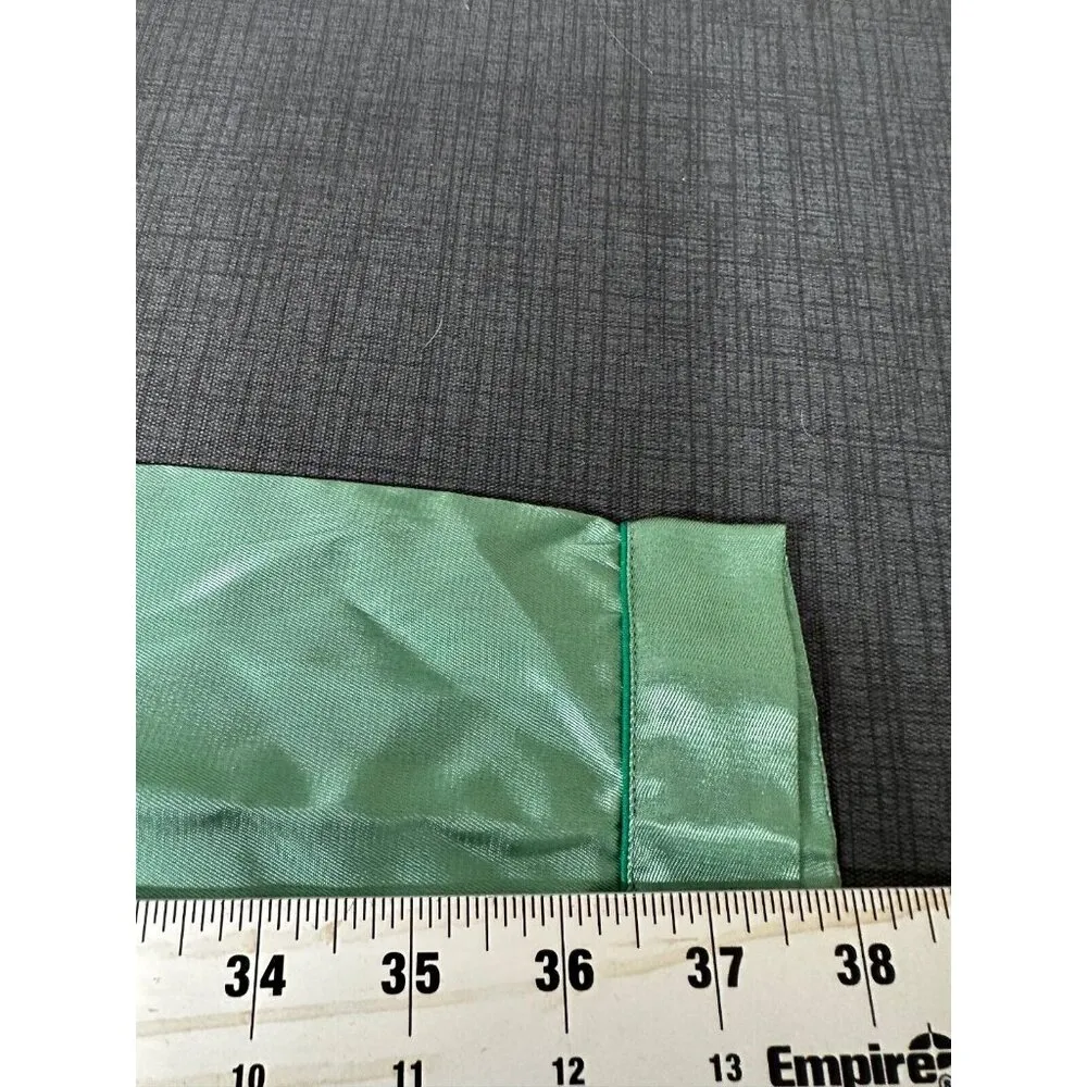 New Vintage Longevity Green Satin Chinese Pajama Set Large Embroidered Top Pants - Image 11