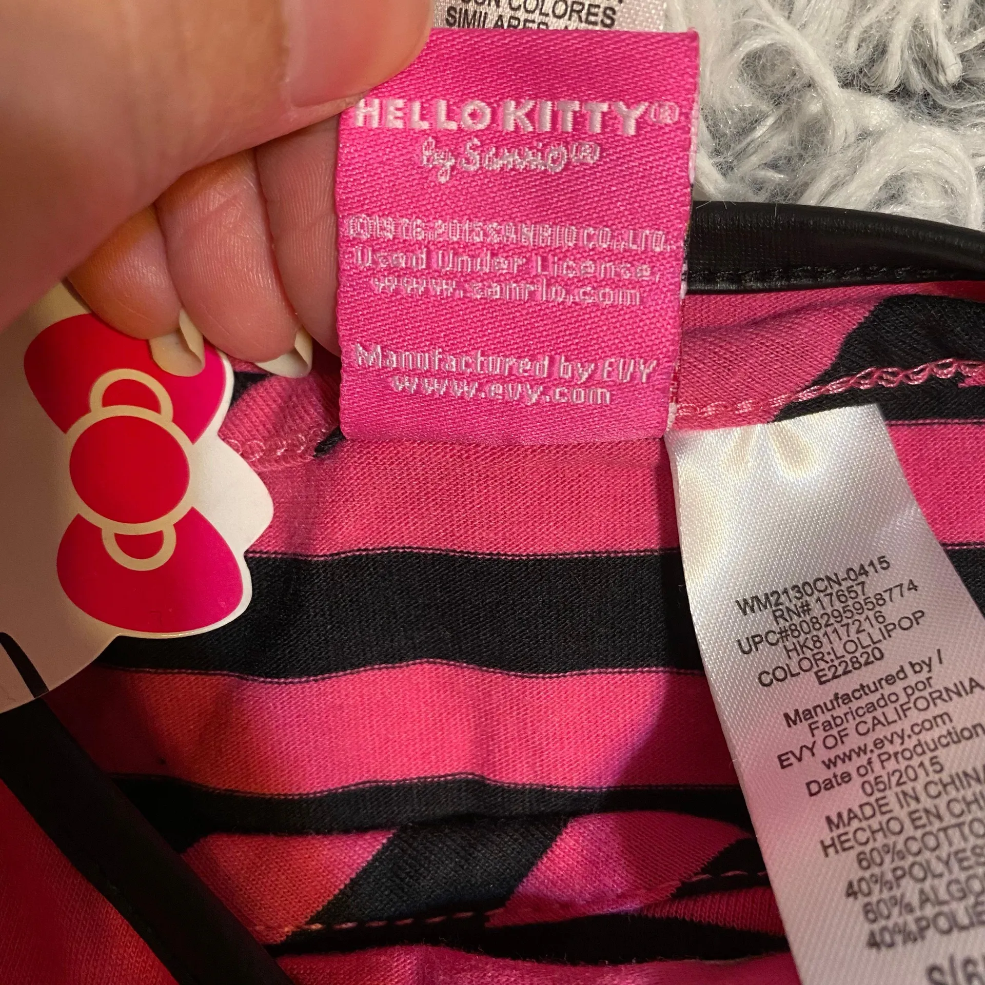 Adorable pink and black  2 layer top. - Image 9