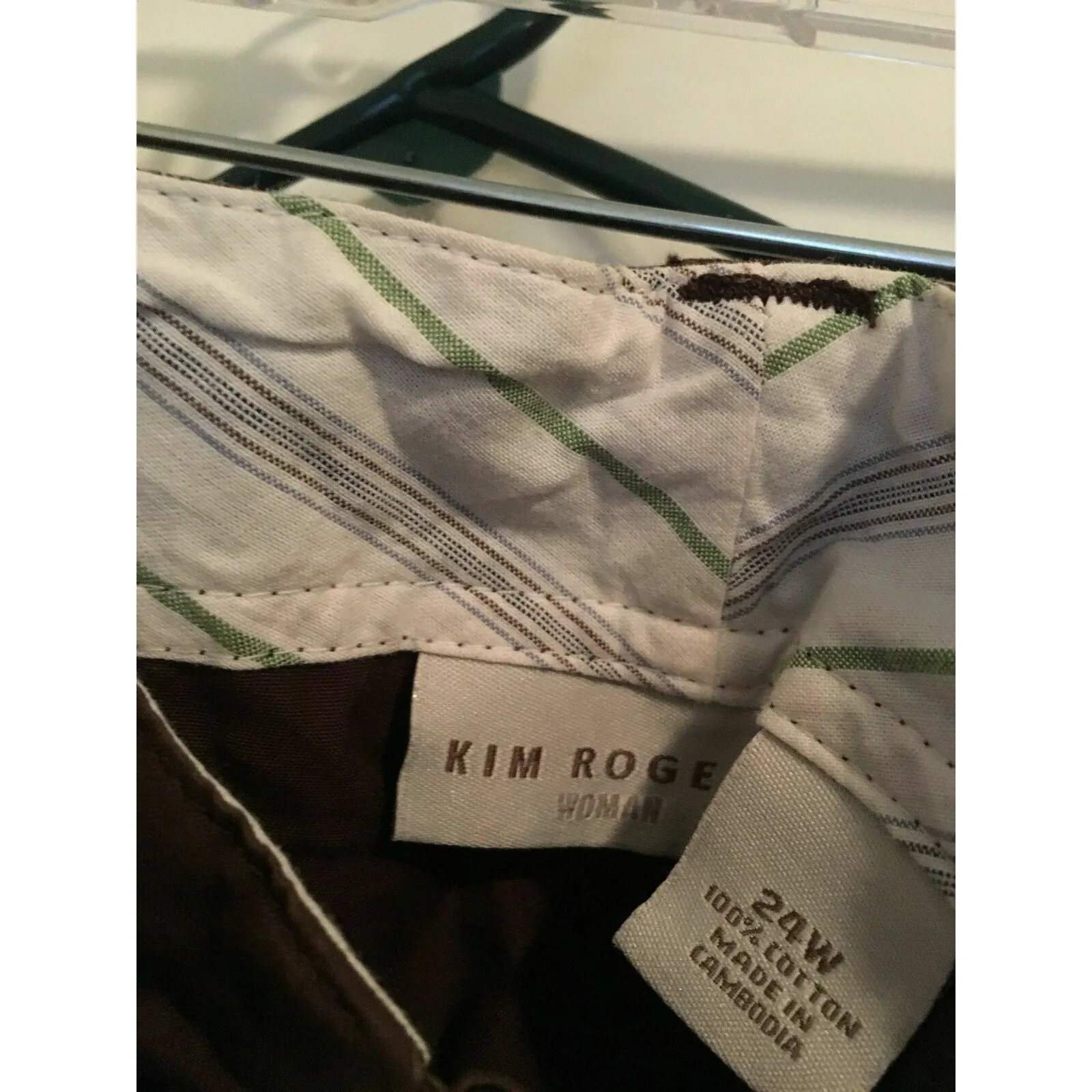 Kim Rogers Women's Plus Size 24 Casual Shorts Pockets Brown - Image 5