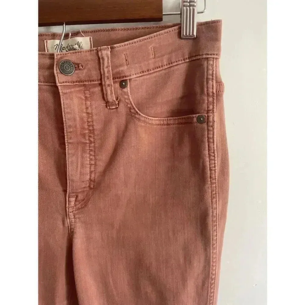 Madewell 10" High-Rise Skinny Jeans in Mauve Size 27‎ EUC! 0301 - Image 3