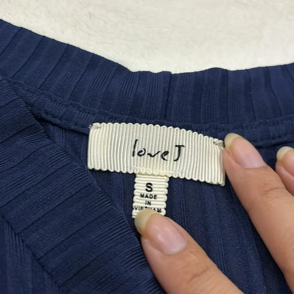 Love j navy blue crop top - Image 2