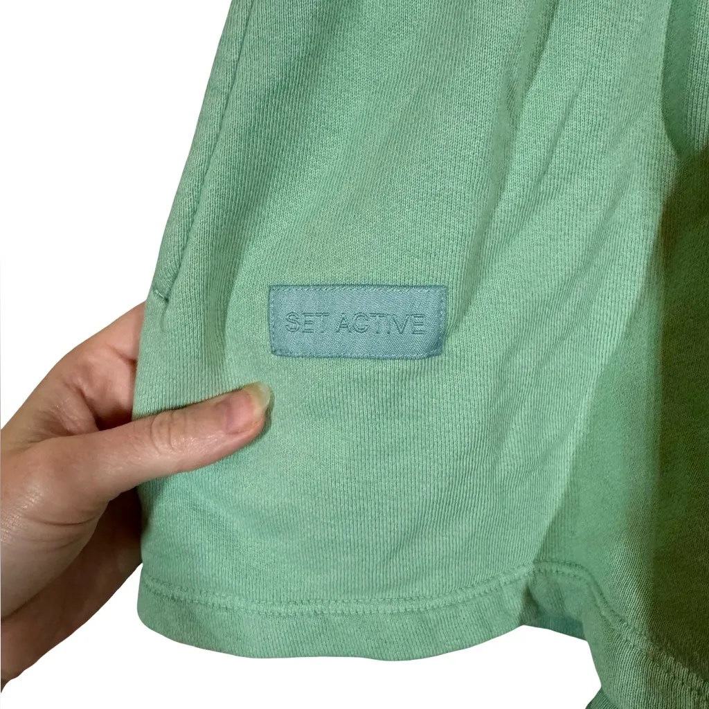 SET Active Heavy Weight Sweat Shorts in Liberty Green - Image 5