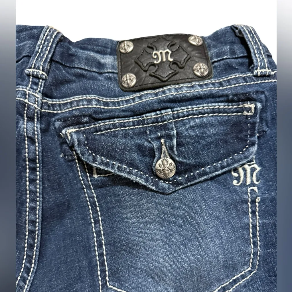 💙Miss Me Y2K Wide Leg Low-rise Jeans Size 31 Vintage 2000s Streetwear Denim - Image 10