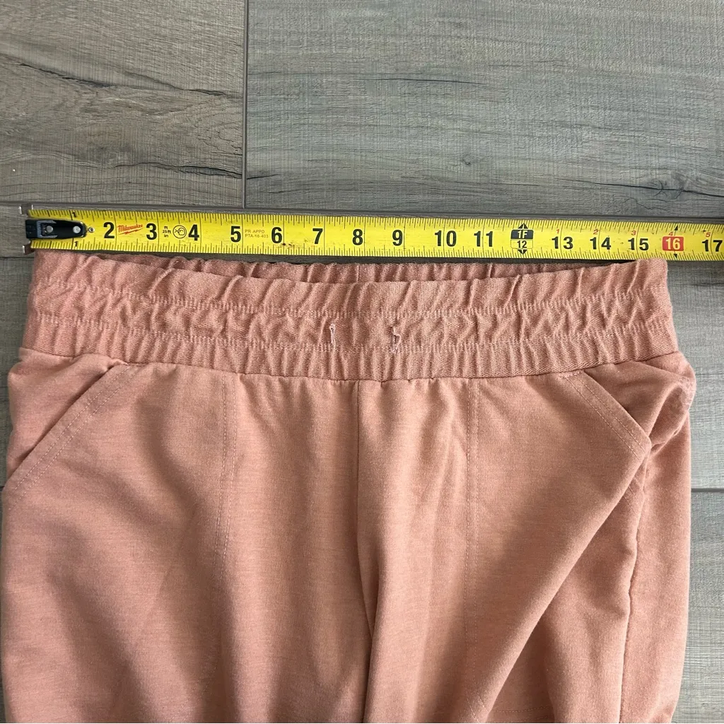 Free People Movement Sunny Mid Rise Joggers Pants Orange Peach M - Image 11