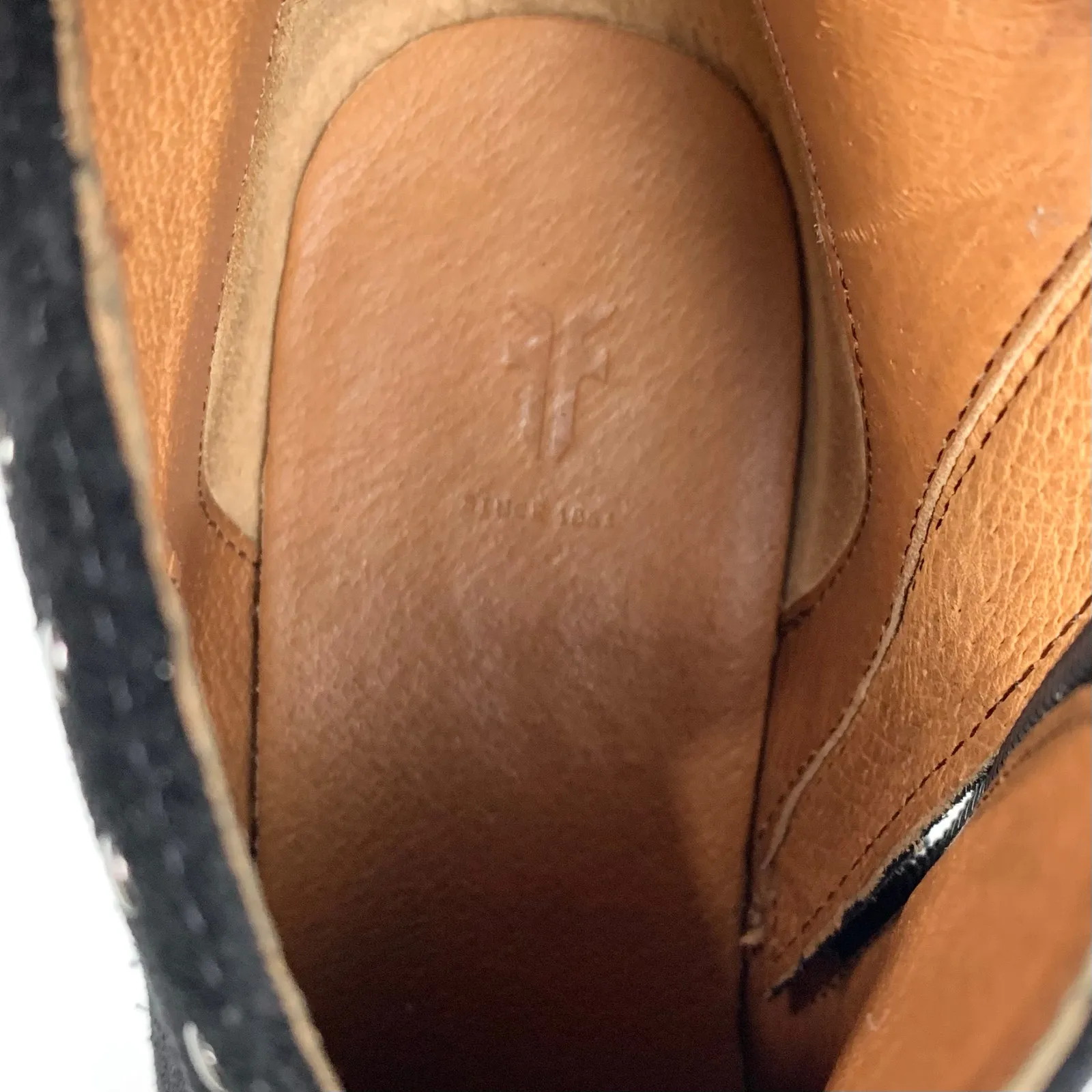 Frye Womens Nora Stud Side Zip Ankle Booties Black Suede Chunky Heel Size 7 - Image 11