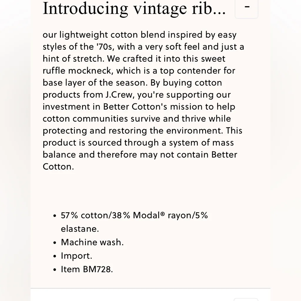 NWT JCrew Vintage Rib Ruffle Mockneck Tee in stripe Sz L - Image 4