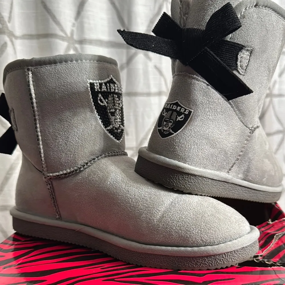Las Vegas Raiders Cuce Women's Low Team Ribbon Boots - Image 4