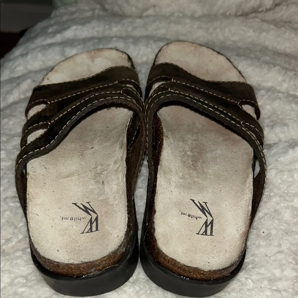 Brown Leather Mules for Women - Image 2