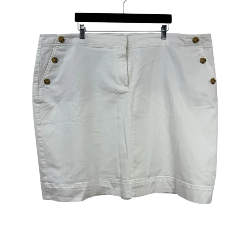 NEW ! Talbots White Skirt size 24W - Image 2