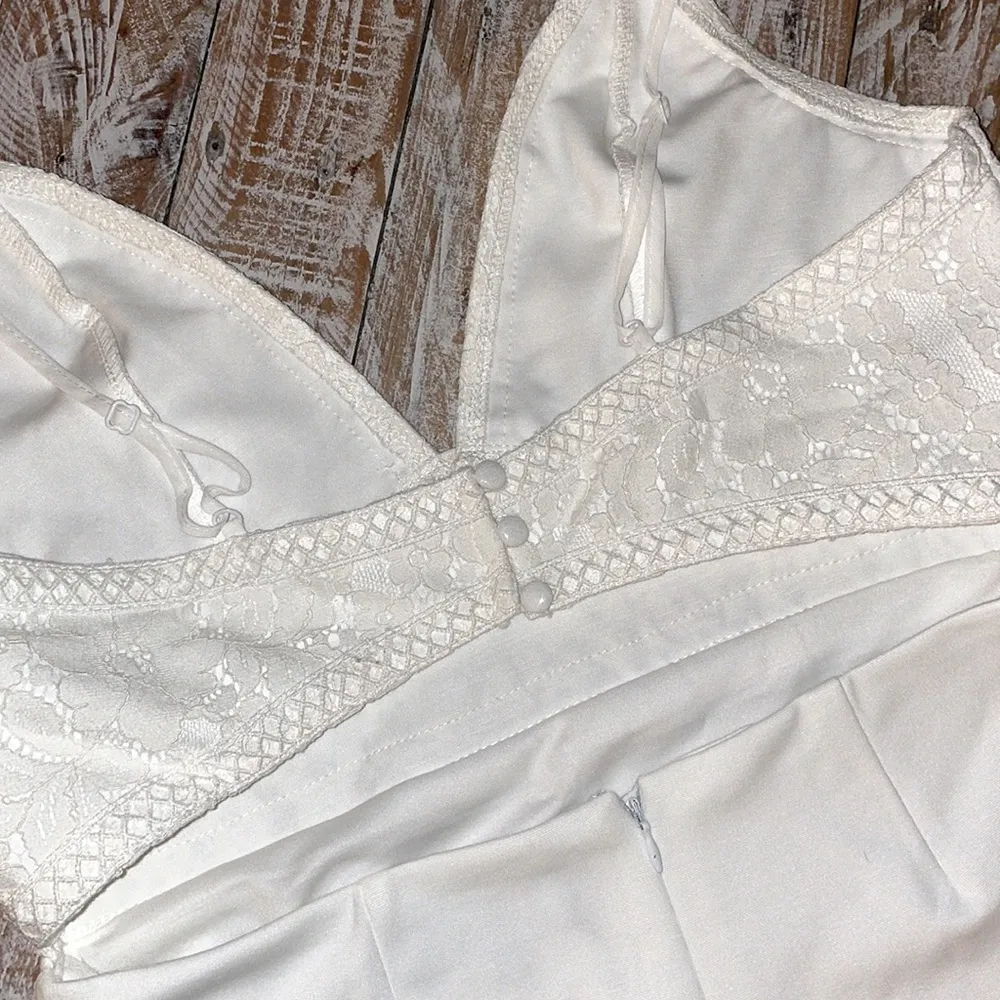 🤍Lulus Late Night Snack White Lace Backless Bodycon Dress🤍NWT~LG - Image 7