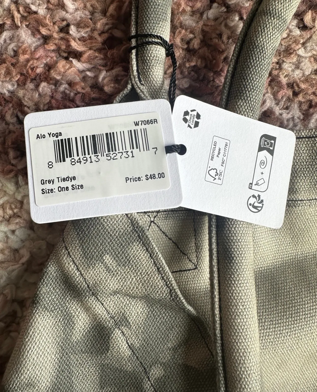 Grey Tie Dye Tote - NEW - Image 6