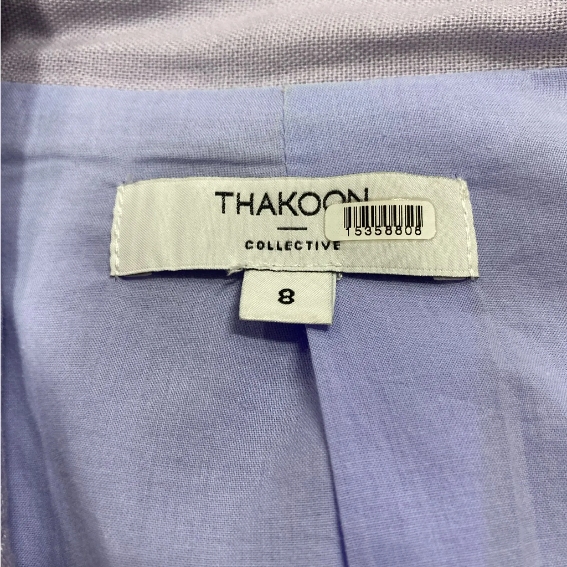 Thakoon Lilac Linen Blazer Size 8 Purple - Image 5
