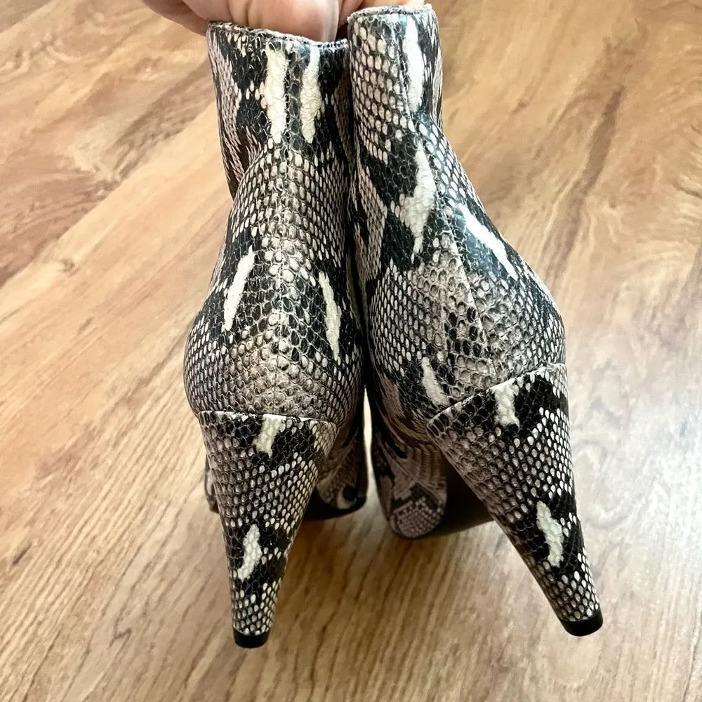 Halogen Snakeskin Booties - Image 6