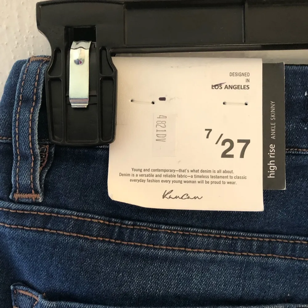 KanCan Jeans Hayden High Rise Ankle Skinny Dark Wash Sz 7/27 BNWT Style KC7312M - Image 14