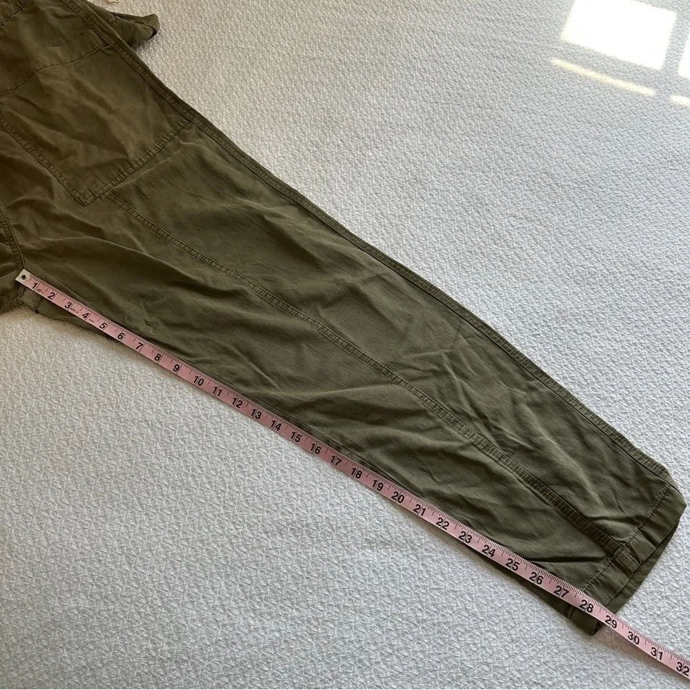 Sundance Wayside Vintage Wash Cargo Jumpsuit Olive Green Large NEW - Image 10