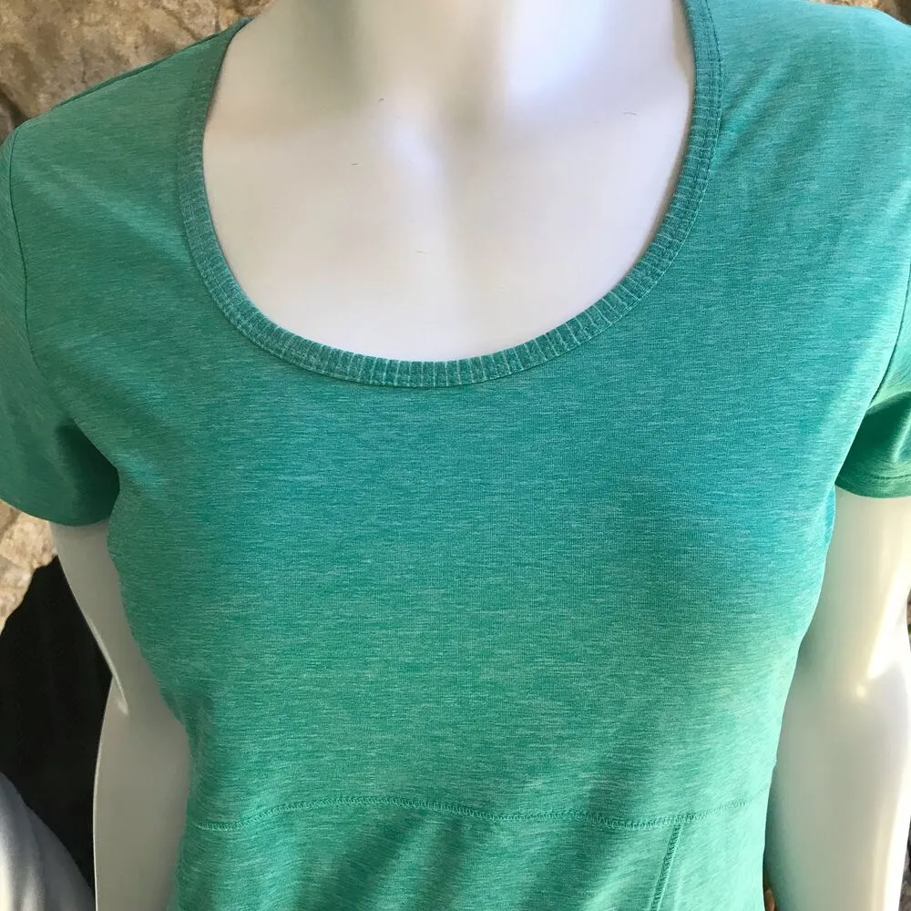 Eddie Bauer Green Short Sleeve Athletic Shirt Women's Size Small - Image 4