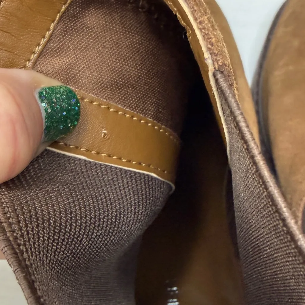 MARC FISHER Womens Brown Heel Pull-Tab Modesty Suede Leather Chelsea Boot 8 M - Image 7